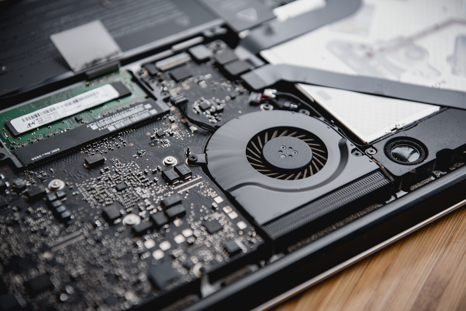 Laptop repair technician at work in Alexandria, MN